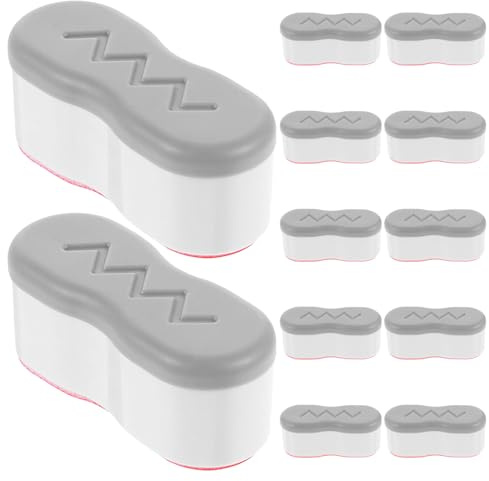 WOONEKY 12 Piezas Asiento De Inodoro Silencioso Parachoques De Asiento De Inodoro Topes Para Bidé Pegamento Abs