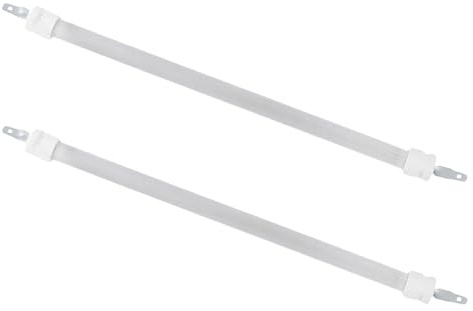 TOYANDONA 2 Pièces Lot de 2 Tubes Chauffants en Quartz Infrarouge 26 Cm pour Radiateur D’appoint, Élément de Remplacement Céramique pour Poêle Électrique, Chauffage Rapide et Répartition