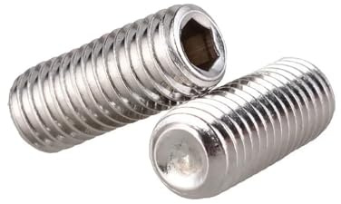Vis de fixation à six pans creux à pointe conique, 304 acier inoxydable 916 douille hexagonale tasse point ensemble vis sans tête boulon M2-M14(30mm,50pcs M2.5)