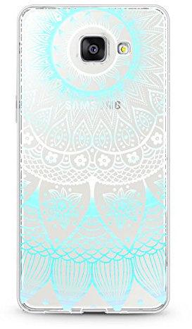 Handyhülle für Samsung Galaxy A5 Version 2016 - Hülle - Transparente Schutzhülle mit Motiv - TPU Silikon Hülle - Case - Cover - Schale - Backcover - Handytasche (Türkis)