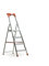 Inferramenta scala scaletto per uso domestico e professionale in alluminio portata 150 kg made in Italy certificata EN 131 (4 gradini)