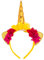 Oblique Unique® Einhorn Haarreifen Unicorn Haarreif - Model wählbar (Gold)