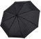 Doppler Fiber Magic Flipback Taschenschirm 30 cm - Schwarz/Grau Streifen - Achteckig - Wasserabweisend - Automatisches Öffnen und Schließen