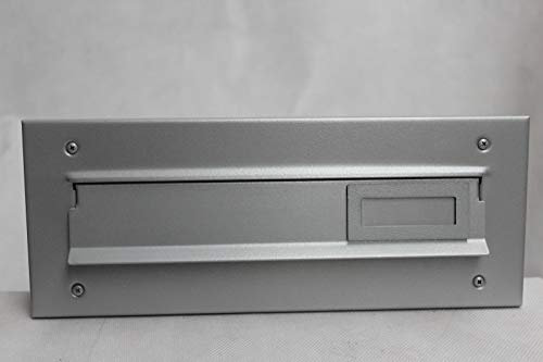 Mauerdurchwurf Briefkasten Silber