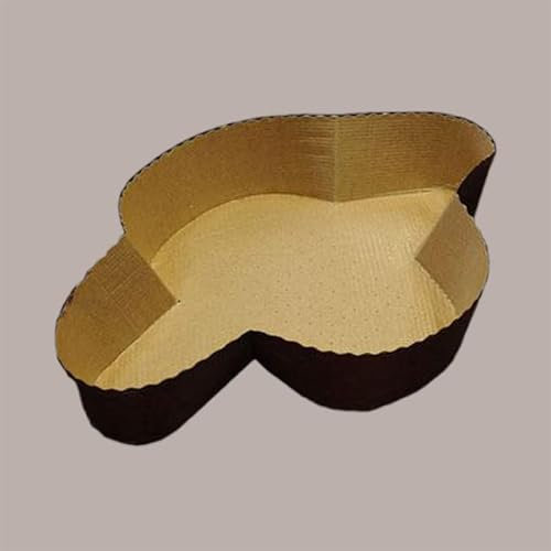 Lucgel Kleine Oster-Colomba-Backform 500g aus Einweg-Backpapier 255x185H50mm -10 Stück -