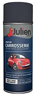 Julien Peinture Aérosol Relooking pour Carrosserie - Voitures et 2 roues - Gris Acier Métal 400ml