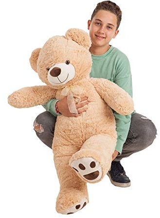 Creaciones Llopis Oso de Peluche Gigante 100 cm, Peluche Grande, (Beige)