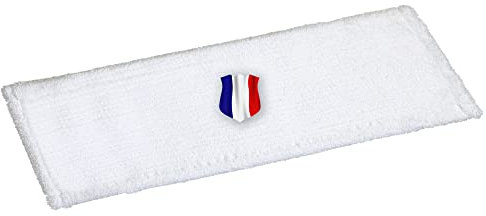 Okaei - Housse de serpillière 1 Piece (60 CM) - Housse en 100% Microfibre Premium Blanc - Optimale pour Le Nettoyage en Profondeur des sols Lisses et légèrement irréguliers