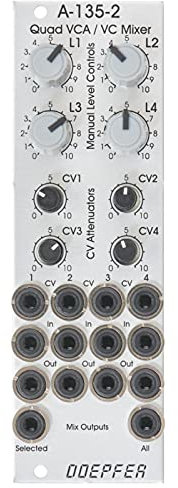 Doepfer A-135-2 Mini Quad VCA/VC Mixer - Mixer Modular Synthesizer