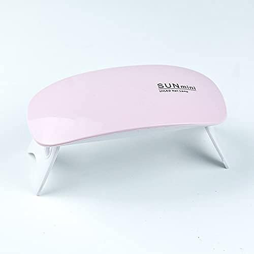 liyun Mini Nail Lamp,Portable USB Nail Polish Dryer Lamp for Nail Gel Nail Polish Nail Art Manicure with 2 Modes(60s or 120s), Professional Nail Art Tool Accessory(Pink)