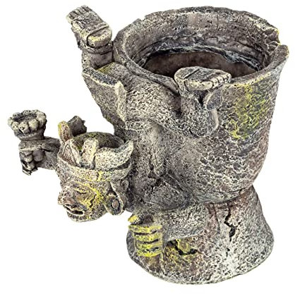 M&S Reptilien ReptiZoo Deko-Steinstatue antike Figur (ERS32S)