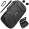 WEPIGEEK Schutzhülle für Backbone One/Playstation Edition Mobil-Controller, tragbar, für Reisen, alles schützend, harte Messenger-Tragetasche, starker Gurt, mit Taschen für Zubehör, Schwarz