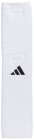 adidas Handtuch der Fußballmannschaft trocknet die Hände, bleibt an Ort und Stelle mit Klettverschluss, Weiß/Schwarz, Einheitsgröße, weiß/schwarz, Einheitsgröße