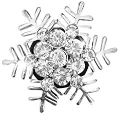 Tonsee Accessoire Kreative Schneeflocke Auto Parfüm Aromatherapie Liebe Auto Klimaanlage Lüftungsschlitze Parfüm Clip Diffusor Superb 3 V Innen Ausstattung (Silver, One Size)