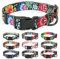 HEELE Collar para Perros con Hebilla de Liberación Rápida, Cómodo, Ajustable, Lindos Patrones Florales para Perro Pequeño Mediano Grande, Flores Silvestres, M