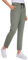 CRZ YOGA Damen Sweathose Taschen Sporthose Leichte Atmungsaktive Jogginghose Lang Hose mit Tunnelzug - 70cm Grauer Salbei 44