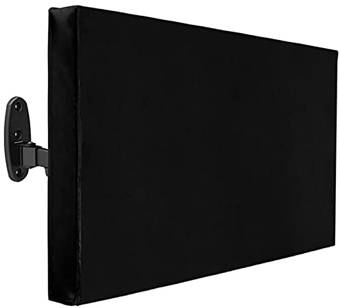 BAHULA Outdoor-TV-Abdeckung, wasserdichte und wetterfeste TV-Abdeckungen, Outdoor-TV-Gehäuse, TV-Displayschutzfolie für Außen-TV, TV-Displayschutzfolien,Schwarz,60 to 65 inch