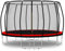 Baunsal® Trampolin Outdoor Ø 427 cm (FGIS) rot Komplettset Sprungmatte mit Netz und Leiter Gartentrampolin Outdoor Spielzeug Kinder Trampolin Kinder Outdoor Spielzeug Garten
