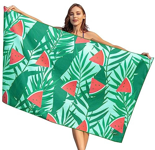 JMQYS Mikrofaser Handtuch Strandtuch Badetuch XXL 160x80cm, Sandfreie, Leicht, Schnelltrocknend Microfaser Handtücher Strandhandtuch für Damen Herren Mädchen, perfekt für Strand Reise Sport Sauna Yoga