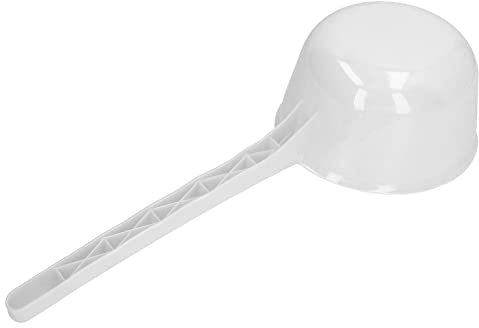 Wasserschaufel aus Kunststoff mit Langem Griff, Große Schöpfkelle für Garten, Badezimmer, Küche – Verdicktes Design, Multifunktional (Weiss)