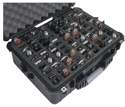 Case Club 90 Folding Knife Case - Hard Sided Travel and Storage Organize Case fits a Variety of Folding Knives, Swiss Army Knives, Butterfly Knives & More in a Lockable, Rugged Case