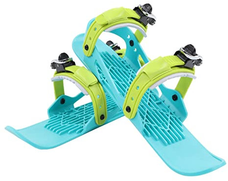 Mini-Kurz-Ski-Skates für Schnee, Verstellbare Kurze Snowskates, Snowblades-Skiboards, Tragbare Schlittschuhe für Schnee, Skier für Winterschuhe, Outdoor-Skischuhe für Wintersport