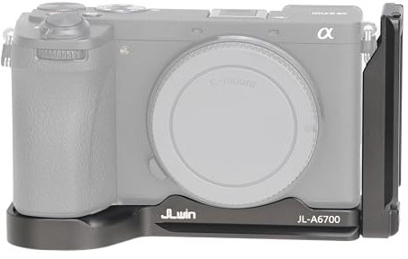 FOTGA Quick Release Plate L-Shaped Bracket Holder for Sony Alpha A6700 (ILCE-6700) Mirrorless Camera, Extendable Vertical Plate for DJI RS2/RSC2/RS3/RS3 Pro/RS3 Mini Gimbal Stabilizer