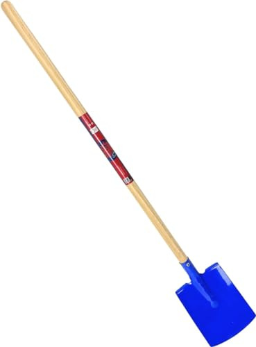 Synx Tools Pelle pour Enfants avec marchepied Bleu Longueur Totale 73 cm