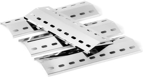 GIRXZYBX 41 x 14cm Flavorizer Bars Brennerabdeckung Heizplatte für Tepro Richfield, Allgrill Modell CBD-410BYB, Napoleons Rogue 2, Mayer Barbecue, Coobinox, Buffalo Grill, Edelstahl Flammenverteiler