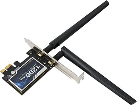 Scheda di Rete Gigabit PCI Express 2.4G 300Mbps, Adattatore Wireless Dual Band con Connessione BT, Supporto PCI Ex1, X4, X8, X16, per 7, 8, 10