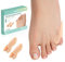 Welnove Zehentrenner - 8 Stück Pinky Zehenschutz, Bunion-Cushion mit Separator für Damen und Herren, Gel-Zehenspreizer zur Linderung von Fußschmerzen, Beige (Shield-Spacer)