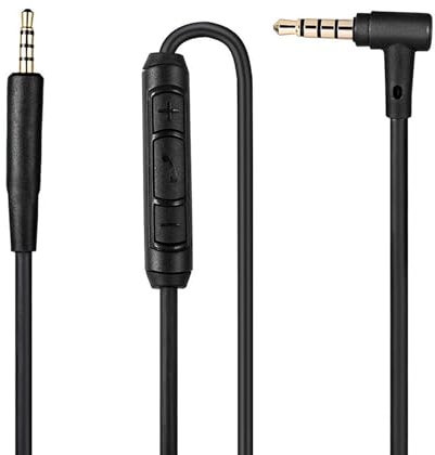 Replacement Audio Cable 3.5mm to 2.5mm, Compatible with Bose QuietComfort QC25, QC35, On-Ear 2, OE2, OE2i Headphones – Premium Headphone Cord Wire with Inline Mic and Remote Control for Bose Headphone