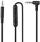 Cable de audio de repuesto de 3,5 mm a 2,5 mm, compatible con auriculares Bose QuietComfort QC25, QC35, On-Ear 2, OE2, OE2i, cable de auriculares premium con micrófono en línea y control remoto para