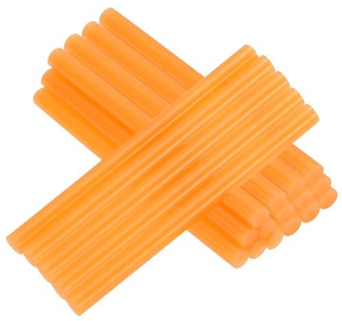 PATIKIL 4x0.27 Inch Hot Glue Sticks, 38 Pcs Hot Glue Gun Sticks Mini Hot Melt Adhesive Glue Stick for DIY Art Craft Repairs Festival Decoration, Orange