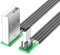 CHIZISX Câble USB vers micro USB coudé à 90 degrés pour le chargement électronique et le transfert de données dans les espaces restreints, plusieurs longueurs