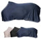 Covalliero - Fliegendecke – Pferdedecke zum Schutz vor Insekten – Decke mit abnehmbaren Kreuzgurten & Schweiflatz – atmungsaktive Weide-, Transport- & Stalldecke – Dark Navy – Größe 135cm