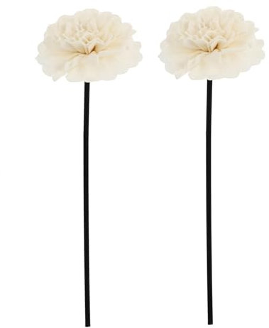 QUMIIRITY 2stücke Aroma Diffusorstäbe Aus Rattan Mit Blumenmotiv Für Ätherische Öle Einfache Bedienung Dekoratives Accessoire Für Jeden Raum