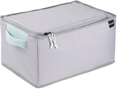 keeeper nea Faltbare Isoliertasche, 29 l, Gr. XL, Passend für Klappbox lea, 11 kg Tragkraft, 6 h kühlend/wärmend, Aus recycelten PET-Flaschen, 42,5 x 29,5 x 23 cm, Aquamarine