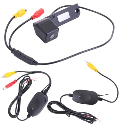 Backup Camera 170 ° Wide IP68 Waterproof Reversing Rear View Camera Parking Assist Camera Number Plate Light For V-W Multivan Caravelle T5 T5.1 T6 For Transporter Caddy 3 Number Plate Light