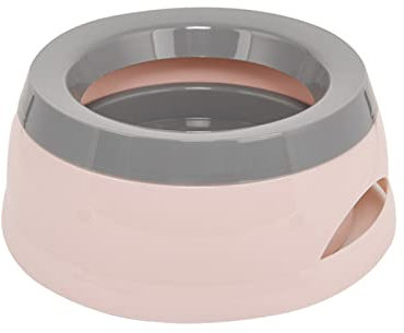 Non Spill Dog Water Bowl,Pet Bowls for Dogs,Non Drip Dog Water Bowl,Slow Water Feeders Bowl Water Dispenser 25oz Water Bowl for Dogs Cats (Pink)