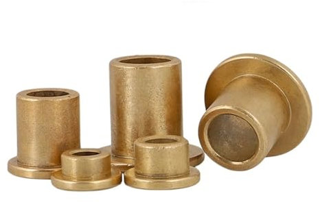 RAGOPILEN Keramik-Lager, 5 PCS Innen Durchmesser 10 MM Pulver Metallurgie Öl Mit Rand Schritt Schulter Flansch Flansch Buchse Flansch Kupfer Hülse(10X14X10 22X2)