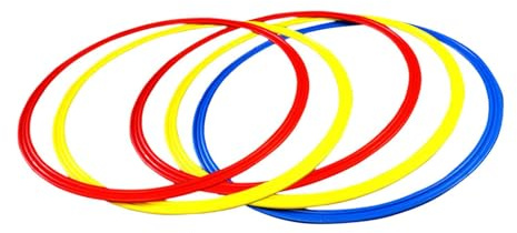 Agility-Trainingsringe, robust, für Sportler, Fußball, Trainer, Basketball, 40 cm, 5 Stück