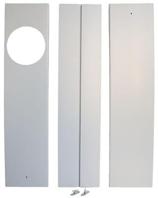 Qianly Window Vent Kit Adjustable Air Conditioner Duct Sliding Door Vent Kit for Repair, 3pcs