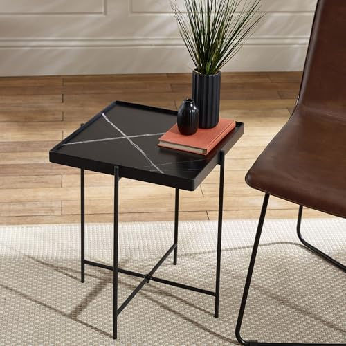 Julian Bowen Celia End Table, Black - H47 x W40 x D40cm