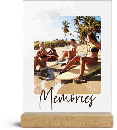 CHRISCK design Personalisiertes Wandbild mit Bild & Text als - Bilder Geschenk für Frauen & Männer - Geschenkidee für Freundinnen Partner & Familie Geburtstag - Partnergeschenk Wanddeko