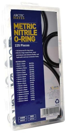 Arctic Hayes arcboxm O Ring Sortiment Metrisches Auswahl Box – Blau (225)