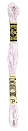 DMC 6-Strand Embroidery Cotton 8.7Yd-White Lavender