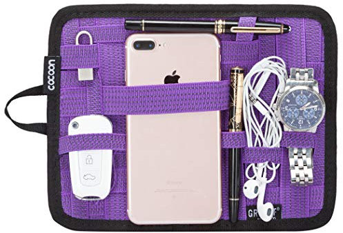 Cocoon GRID-IT - Borsa per Accessori / iPad 7-9 Pollici e Organizer I Sistema Multifunzionale per Tablet I Organizer Portatile - Viola- 18.4x1x23.5 cm