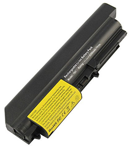 ARyee 5200mAh 11.1V T400 Batterie Laptop Akku Ersatz für Lenovo ThinkPad R400 7443, R61 7732 7733 7734 7735 7736 7737 7738 7742 7743 7744 7751 7753 7754