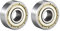 sourcing map 2 Stück 606ZZ Kugellager Doppelschild 6mmx17mmx6mm Rillenkugellager